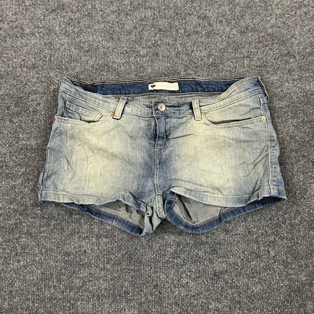 Levi's Denim Shorts Womens Size 30 Light Wash Low Rise Stretch Jean Shorts
